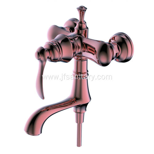 Multi-Function Brass Shower Mixer Valve Kit Rose Gold